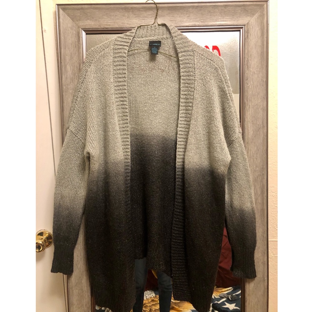 Rue + black and grey cardigan